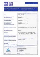 Сертификат IEC (Международной Электротехнической Комиссии)
